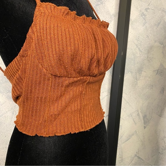 Shein Crop top Strap Copper size L - Picture 3 of 6